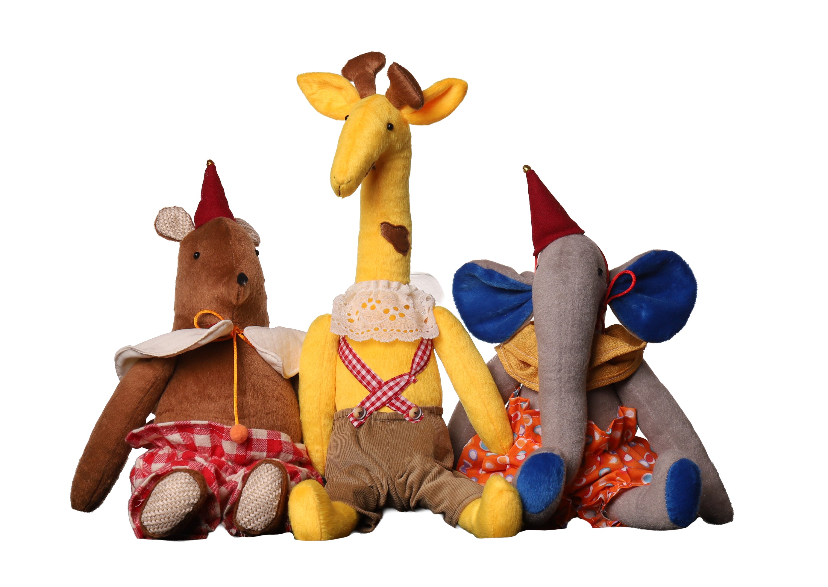 Jirafa, Elefante, Oso Lalix